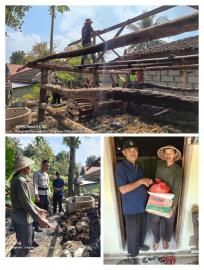 BENCANA KEBAKARAN KANDANG SAPI 